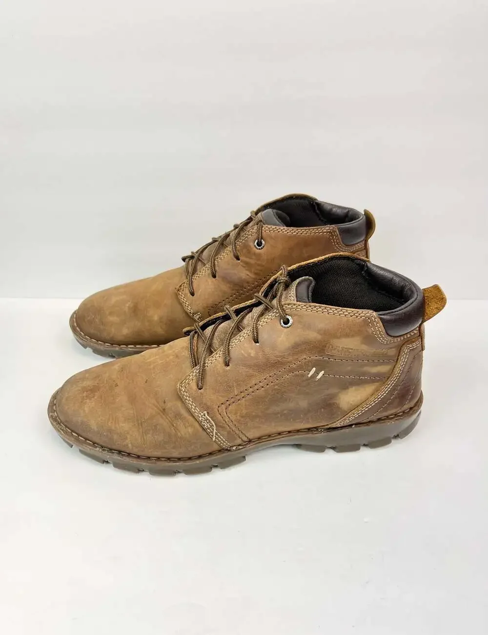Caterpillar Transform 2.0 P722227 Men's Brown Leather Casual Chukka Boots Sz 12